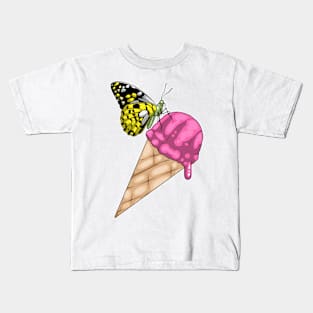 Butterfly Waffle ice cream Kids T-Shirt